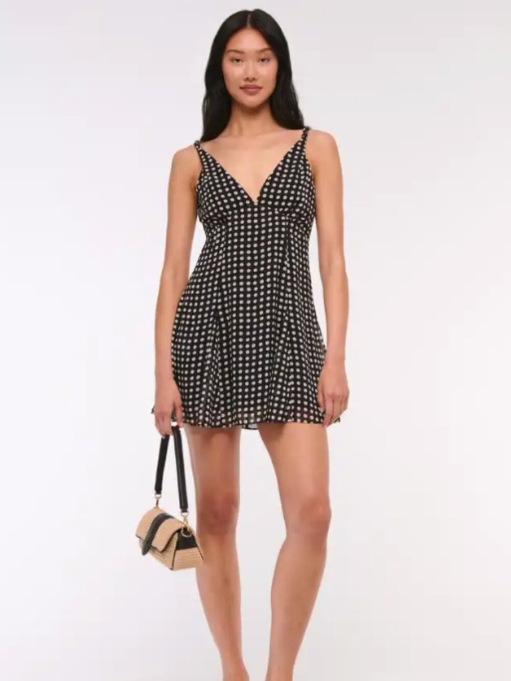 Abercrombie & Fitch NWT Polka Dot Fit & Flare Dress S